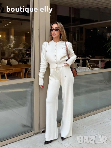 дамски комплект - бяло и розово