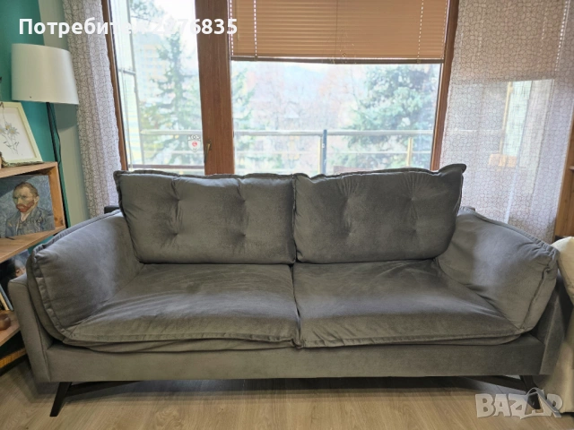 Диван с фотьойл , снимка 2 - Дивани и мека мебел - 53256887