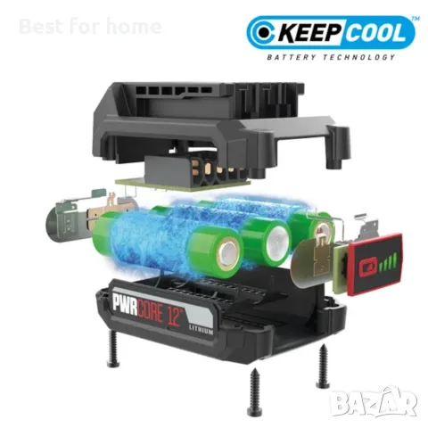 SKIL 2110 зарядно и батерия 12 V, 1 x 2.0 Ah, снимка 3 - Винтоверти - 47639617