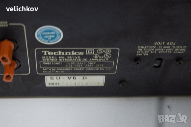Усилвател Technics model SU-V6, снимка 7 - Ресийвъри, усилватели, смесителни пултове - 43483630