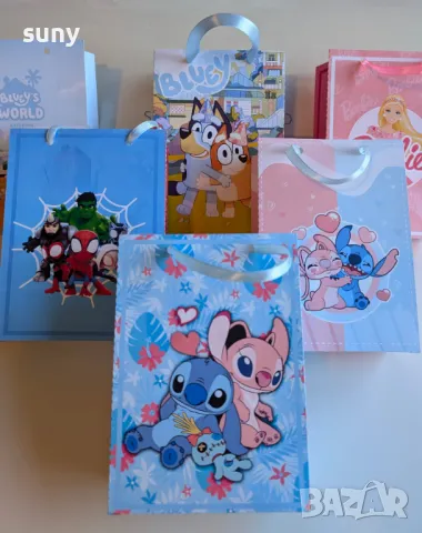 Картонена торбичка за лакомства и подаръци Блуи и Бинго, снимка 2 - Други - 49587178