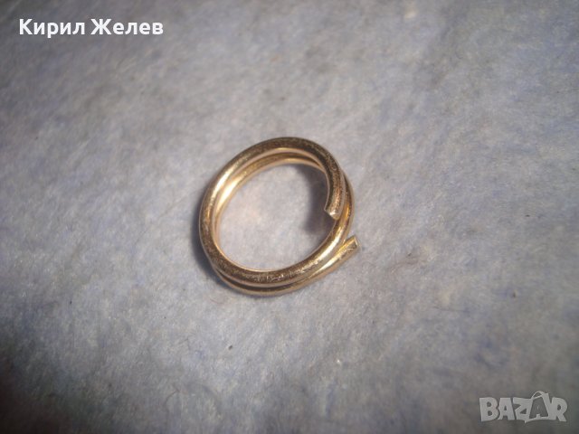 СТАР РУСКИ ЗЛАТИСТ РЪЧНО ИЗРАБОТЕН РЕТРО ПРЪСТЕН 27779, снимка 5 - Антикварни и старинни предмети - 37510164