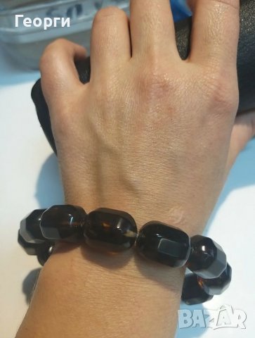 Красива гривна от естествен балтийски кехлибар 120 карата., снимка 3 - Гривни - 37137409