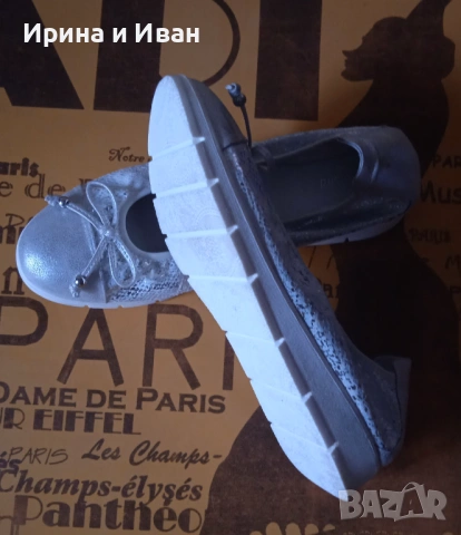 Дамски сребристи обувки , снимка 4 - Дамски елегантни обувки - 53125162