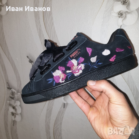 Puma Suede Heart Flowery  кецове / маратонки номер 39, снимка 7 - Маратонки - 44865851