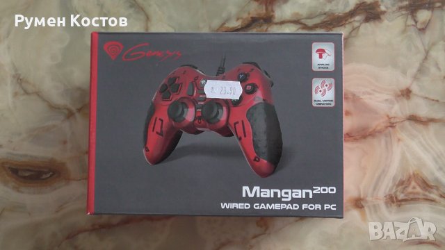 Жичен геймпад Genesis Mangan 200, за PC, Червен | NJG-1425, снимка 1 - Джойстици и геймпадове - 38755068