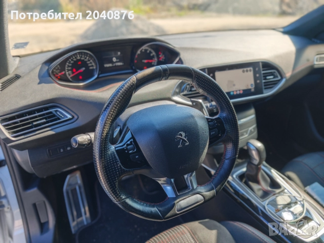 Peugeot 308 SW, 2018г. бензин 1.2, 130 к.с. GT-line, внос от Швейцария, снимка 10 - Автомобили и джипове - 52255179