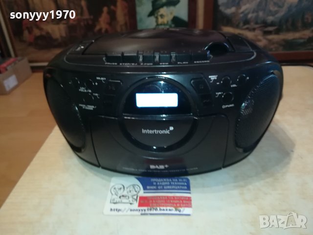 INTERTRONIC DAB-88 USB MP3 DAB+TUNER DECK AUX IN ВНОС SWISS 0501241554, снимка 2 - Радиокасетофони, транзистори - 43672668