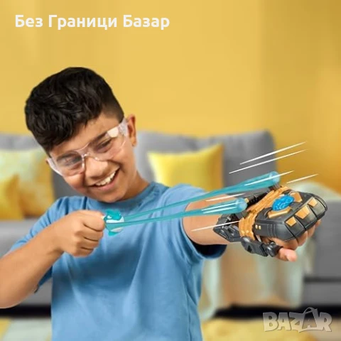 Нова детска играчка Goo Jit Zu Героите за Разтягане – Mega Launcher + 3 Фигурки, снимка 4 - Други - 51290058