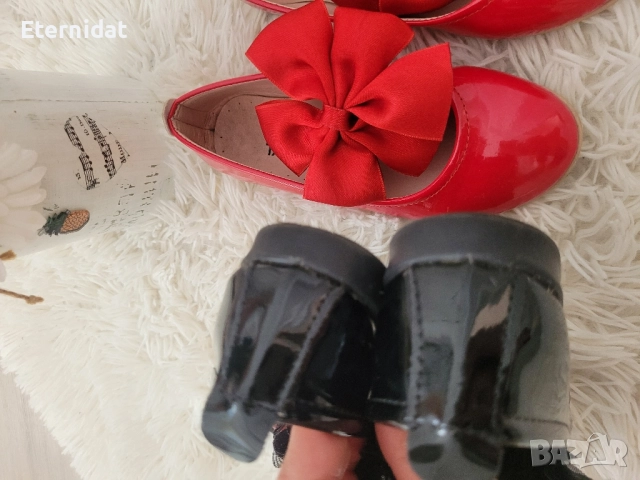 Черни детски обувки личени, снимка 4 - Детски обувки - 51819187