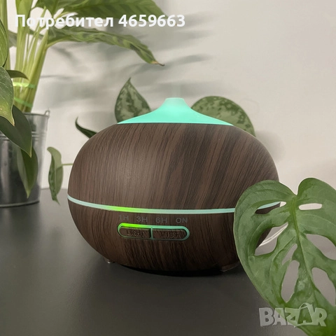 Ултразвуков овлажнител 4 в 1 Ruhhy– арома дифузер, йонизатор и LED лампа с дистанционно, снимка 2 - Овлажнители и пречистватели за въздух - 52526428