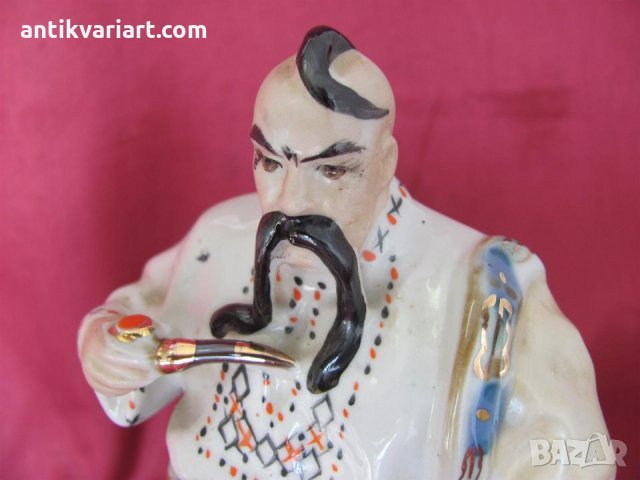 Стара Порцеланова Фигура-Руски Атаман маркирана, снимка 4 - Антикварни и старинни предмети - 27195925