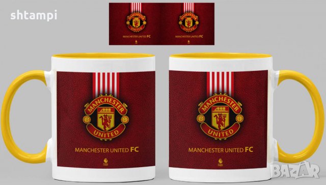 Чаша Манчестър Юнайтед Manchester United Керамична, снимка 3 - Фен артикули - 34820983