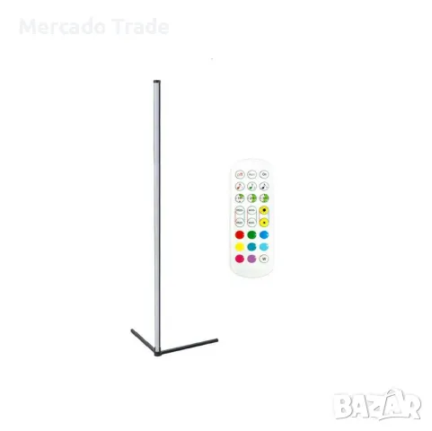 Декоративна настолна ъглова лампа Mercado Trade, LED RGB осветление, Черен, снимка 3 - Лед осветление - 48871557
