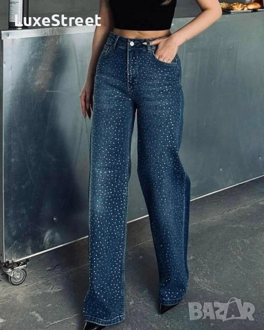 Дамски Дънки с Камъни 🤍