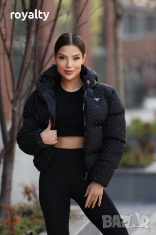 Prad🅰️ Черно Късо Зимно Дамско Яке , снимка 2 - Якета - 52561409