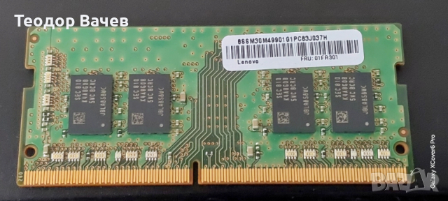 Samsung 8 GB DDR4 RAM so-dimm, снимка 2 - RAM памет - 53410041