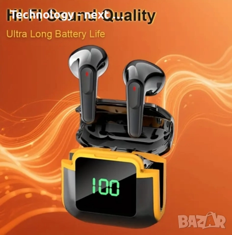 Безжични Bluetooth слушалки Pro90 TWS Pro Gaming с цифров дисплей