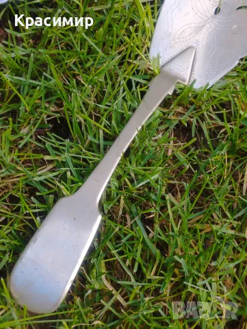 Решетъчен псребрен прибор за сервиране . , снимка 3 - Антикварни и старинни предмети - 47735090