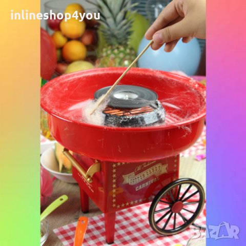 Мини машина за захарен памук за дома, за семейно парти, снимка 4 - Други - 33615185