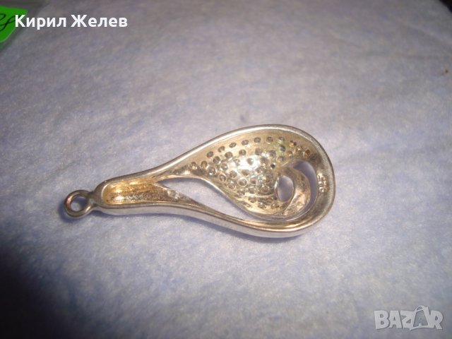 СТИЛЕН КРАСИВ СРЕБЪРЕН ФЕШЪН АРТ МЕДАЛЬОН СРЕБРО 925 с ИНКРУСТИРАНИ МИНИАТЮРНИ КРИСТАЛИ 28808, снимка 8 - Колиета, медальони, синджири - 37268989