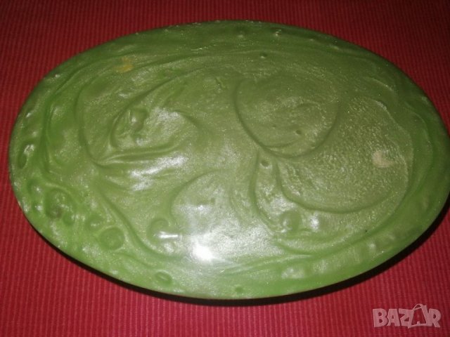 Кутия за бижута от зелен каталин СССР. , снимка 5 - Антикварни и старинни предмети - 32813754