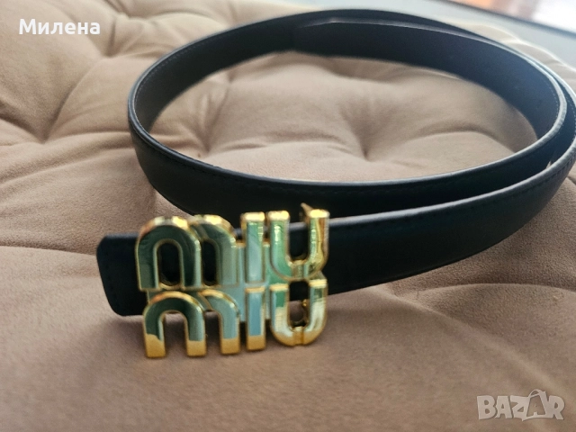 Miu Miu естествена кожа колан, снимка 2 - Колани - 52198883