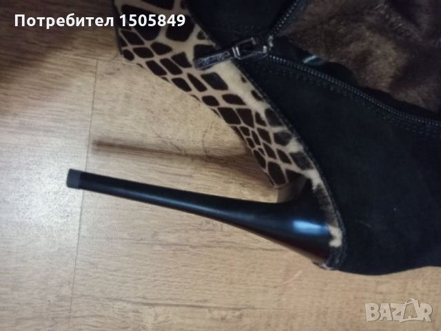 Ботуши от естествен велур и косъм, снимка 4 - Дамски ботуши - 27166330