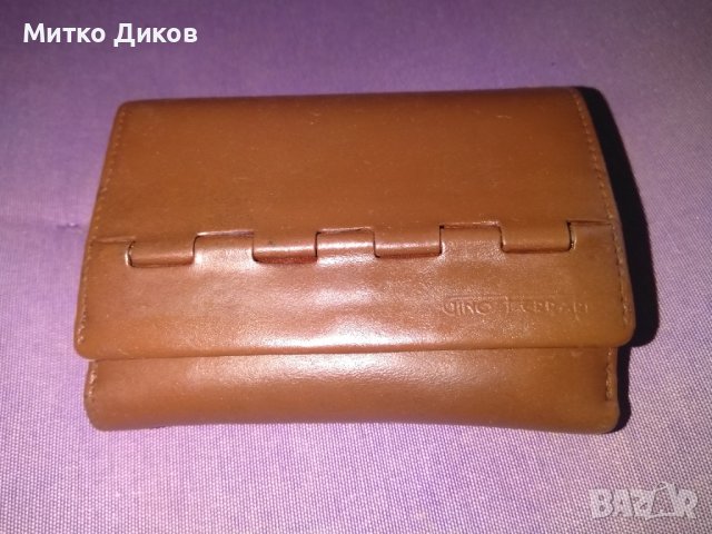 Ginno Ferrari женско портмоне оригинално марково италианско естествена кожа 125х95мм
