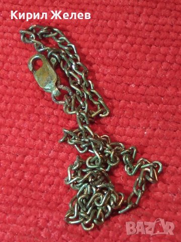 СТАРА СРЕБЪРНА с ПОЗЛАТА ФИНА ВЕРИЖКА ГРИВНА СИНДЖИРЧЕ МАЙСТОРСКА ИЗРАБОТКА - Със ЗАКОПЧАЛКА 30832, снимка 14 - Антикварни и старинни предмети - 41761549