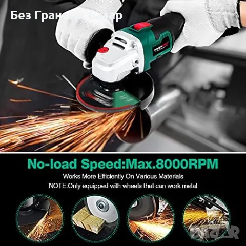 Нов Безчетков ъглошлайф 20V MAX 125MM с литиево-йонна батерия 4.0Ah, снимка 7 - Други инструменти - 48555300