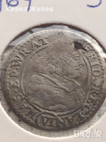 Сребърна монета 6 кройцера 1680г. Епископ Фридрих Силезия 28464, снимка 4 - Нумизматика и бонистика - 43000842