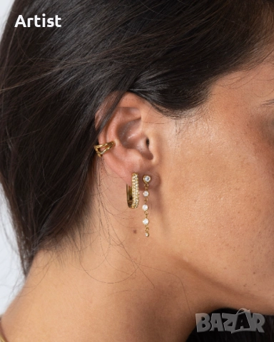 Елегантни обеци от хипоалергенна стомана, снимка 4 - Обеци - 52985831