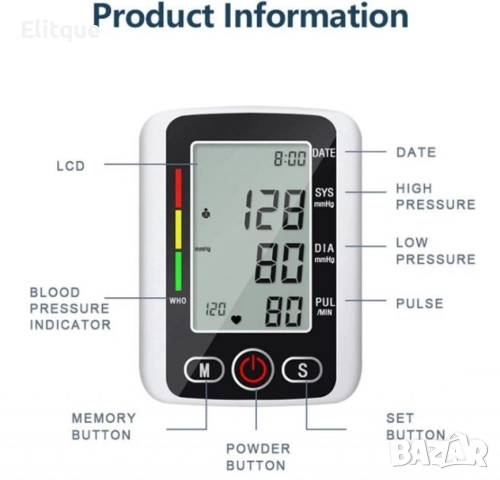 Професионален дигитален апарат за кръвно налягане, снимка 2 - Други - 52852329