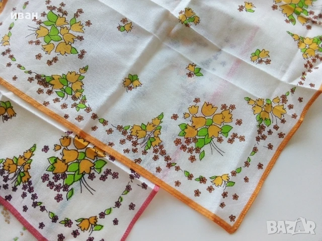 Стари,неупотребявани носни кърпи 2, снимка 3 - Колекции - 50682512
