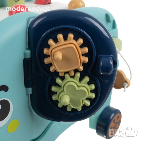 Образователен слон - Монтесори пъзел, манипулационна дъска, блокчета, чук, снимка 5 - Образователни игри - 52402677