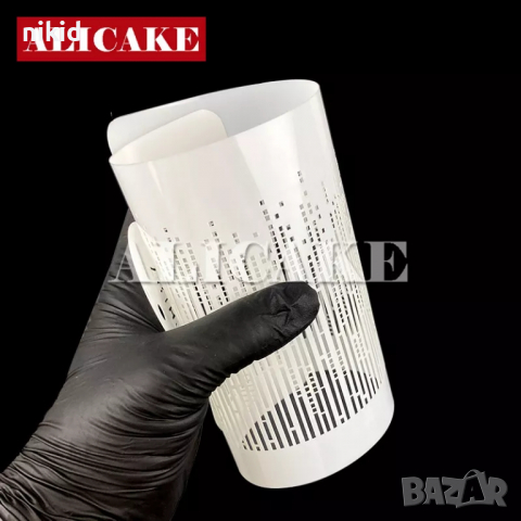 ситни тесни дълги редове линии и точки диско стенсил шаблон за спрей за торта украса Scrapbooking, снимка 4 - Други - 36553620