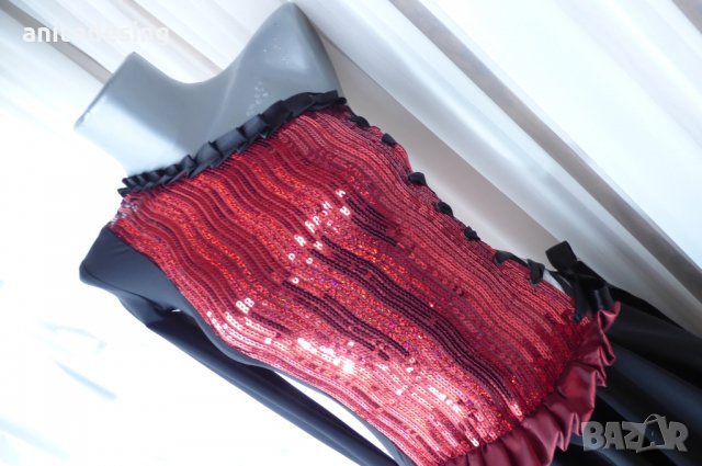 рокля за спортни танци комбинация между червено и черно, снимка 15 - Детски рокли и поли - 32895884