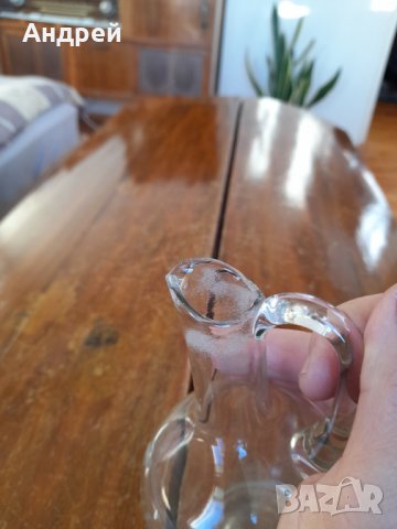 Стара стъклена кана,каничка #8, снимка 5 - Други ценни предмети - 35270891