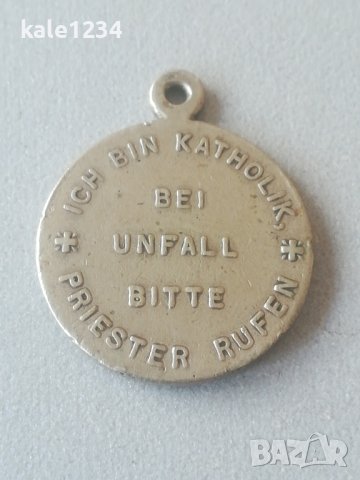 Християнски медальон. Св. Богородица и Младенеца. Висулка. Амулет. Сребро , снимка 4 - Антикварни и старинни предмети - 42934593