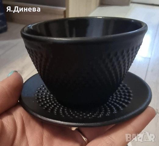 Чугунен комплект чаши за кафе, снимка 3 - Чаши - 52667053