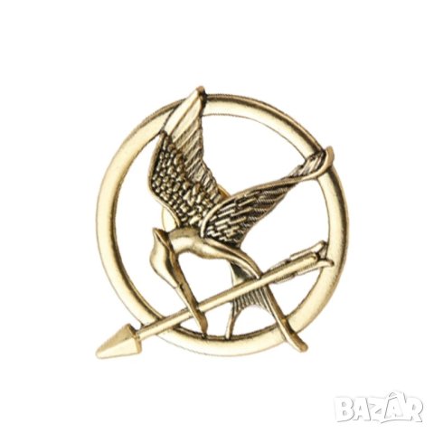 🏹 🕊️ The Hunger Games Брошка - лого на игрите на глада - сойка присмехулка, снимка 7 - Други - 43941893