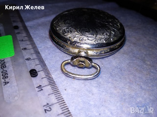 СТАРА КРАСИВА ОРНАМЕНТИРАНА СРЕБРИСТА КАСА за ДЖОБЕН ЧАСОВНИК / ПРАЗНА е! 36669, снимка 10 - Антикварни и старинни предмети - 40060240