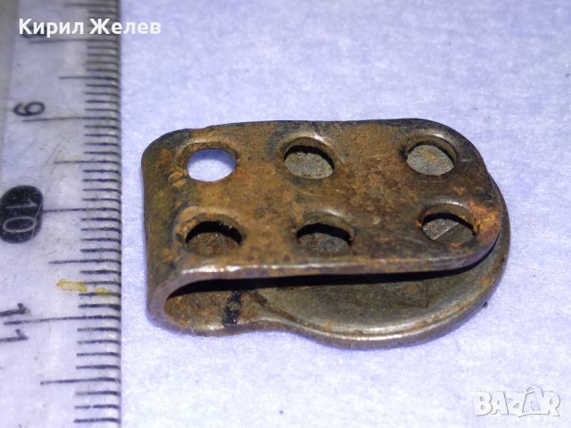 СТАРО ВОЕННО МЕТАЛНО КОПЧЕ За КОЛАН с ПЕТОЛЪЧКА СОЦ БНА НРБ РЯДЪК АКСЕСОАР За УНИФОРМА 41065, снимка 6 - Антикварни и старинни предмети - 43551736