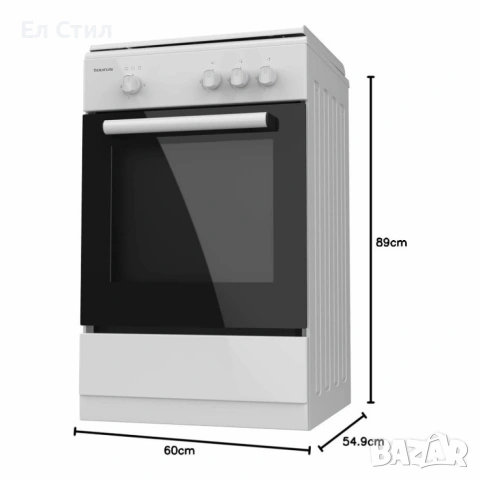 Газова печка Taurus CIG3FWHMG – 3 горелки, газова фурна 43 л, 9850 W, с дефект, снимка 3 - Печки, фурни - 53586947