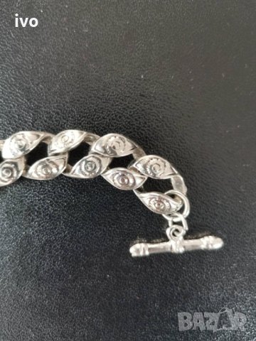 Метална Гривна мъжка, снимка 3 - Гривни - 32802761