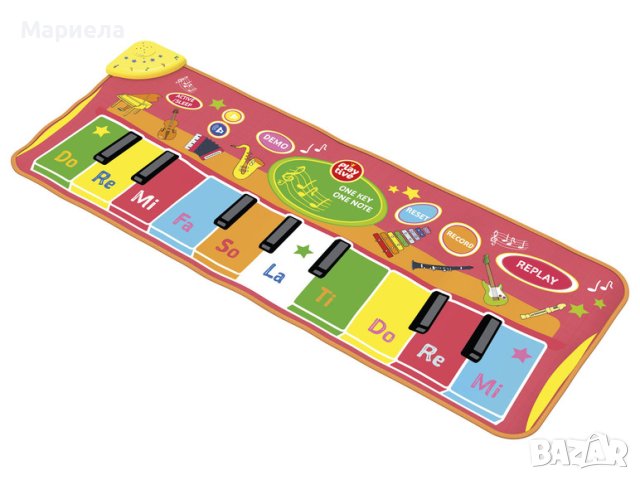 Музикално килимче за скачане с 20 мелодии и светлини , Детско музикално килимче розово, снимка 7 - Музикални играчки - 43115354