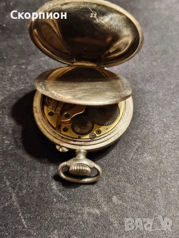 Швейцарски джобен часовник с посребрени капаци ULTRA 1905г., снимка 8 - Джобни - 46785314