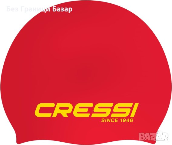 Нова Шапка за плуване Cressi Удобна висококачествена за басейн спорт море, снимка 2 - Шапки - 44062472