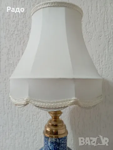 Красива голяма старинна порцеланова лампа, снимка 4 - Антикварни и старинни предмети - 47966953